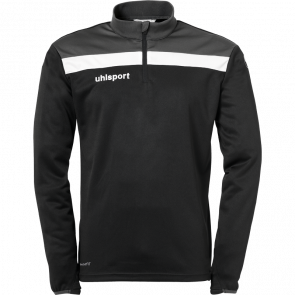 OFFENSE 23 1/4 ZIP TOP negro/antracita/blanco UHLSPORT