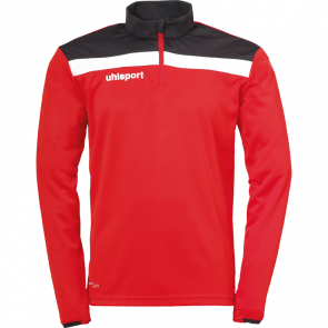 OFFENSE 23 1/4 ZIP TOP rojo/negro/blanco UHLSPORT