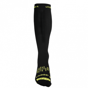 COMPRESSION SOCK negro/amarillo fluor UHLSPORT