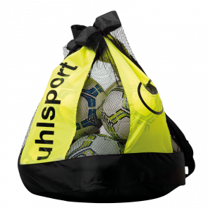 BALLBAG (12 BALLS) negro/amarillo fluor UHLSPORT
