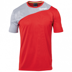 CORE 2.0 SHIRT rojo/gris oscuro mezcla KEMPA