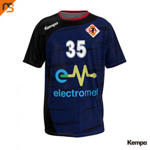 Camiseta MC. Sublimada Kempa, 2ª Equipa. Blava masculina - base HANDBOL VIC, Hombre sublimada HANDBOL VIC