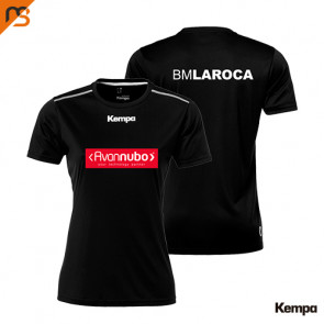 Camiseta de entrenamiento kempa negra  MUJER BM LA ROCA