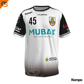 Camiseta MC. Sublimada Kempa, 2ª equip. 2022 blanca, BM LA ROCA, Hombre