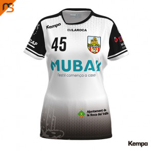 Camiseta MC. Sublimada Kempa, 2ª equip. 2022 blanca, BM LA ROCA, Mujer