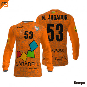 Camiseta ML. Sublimada Kempa, naranja, 2ª equipación porteros CLUB ESPORTIU OAR GRACIA SABAD, Unisex